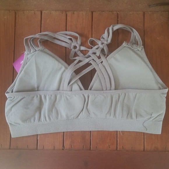 LAST 1! Light gray multi strap racerback bralette - Picture 5 of 5